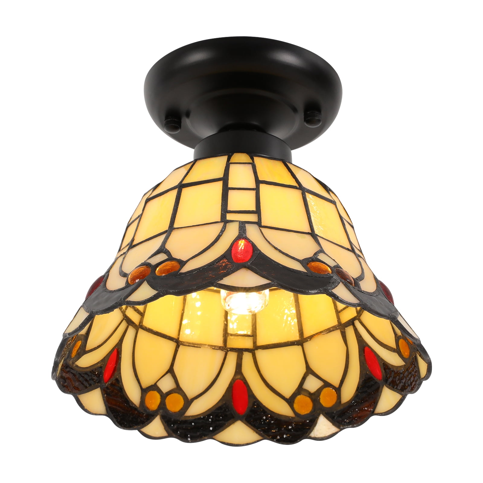 Ceiling Light Fixture, 7.87-Inch Ceiling Light, Vintage Ceiling Light for Indoor