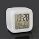 thumbnail image 5 of Reloj despertador digital para niños, con repetición y luz nocturna, fácil configuración, reloj de silicona para hora, visualización de fecha, funciona con pilas (blanco), 5 of 5