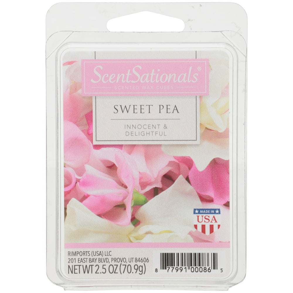 ScentSationals 2.5 oz Sweet Pea Scented Wax Melts