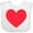 AA-White, variant on Inktastic Valentine's Day Red Heart Boys or Girls Baby Bib