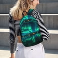 thumbnail image 5 of Lsque Northern Lights Pattern Canvas Daypack, Durable Backpack, High-quality Versatile Backpack,Vintage Compact Backpack-Medium, 5 of 6