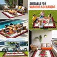 thumbnail image 3 of Christmas Poinsettia Outdoor Rug 6x9 Ft, Non Slip Washable Area Rug, Xmas Botanical Pine Cones Red Plaid Patio Rugs Carpet Runner, Large Floor Mat for Indoor/Outdoor Deck Porch Camping, 3 of 8