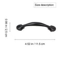 thumbnail image 2 of OULII 4 Pcs Retro Style Kitchen Handles Black For Cabinet Doors, 2 of 8