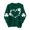 #11 Green, variant on Luxalzxs St Patricks Day Shirt for Women Green Long Sleeve Sweatshirt Shamrock Clover Graphic Round Neck Blouse Tops Casual Sweatshirts