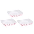thumbnail image 1 of EeaseCA 50pcs Waterproof Oilproof Burger Box Disposable Paper Food Serving Tray Coating Snack Open Box Portable Fries Chicken Case, 1 of 8