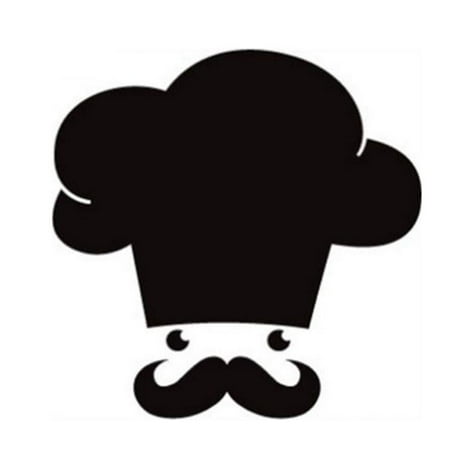 Chalkboard Decal For Kitchen FAGINEY Chef Beard Chalkboard Blackboard Wall Decal Sticker for Kitchen School Nursery Art Decor, Blackboard Wall Decal, Wall Sticker ()