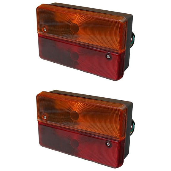 RAParts Set of (2) Rear Stop Light Assembly Fits JCB Rough Terrain Forklift 930-4 926-4 926-2 930-2 940-4 Skid Steer Loader Robot 150 165 165HF