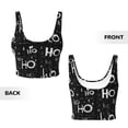 thumbnail image 6 of Goofa Ho-Ho-Ho 2 Printed Sports Bras for Women, High Impact Running Bra Workout Crop Tank Tops Longline Sports Bra Push up-Medium, 6 of 9