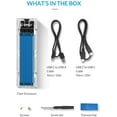 thumbnail image 2 of ORICO M.2 NVMe Enclosure USB3.1 Gen2 Type-C 10Gbps M Key NVMe Enclosure Max 2TB for 2230/2242/2260/2280 SSD(No Drive), 2 of 8