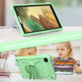thumbnail image 5 of Kids Case for Samsung Galaxy Tab A7 Lite 8.7 2021 SM-T220/T225, Heavy Duty Hybrid Rugged Stand Protective Shockproof Cover with Shoulder Strap, Green, 5 of 7