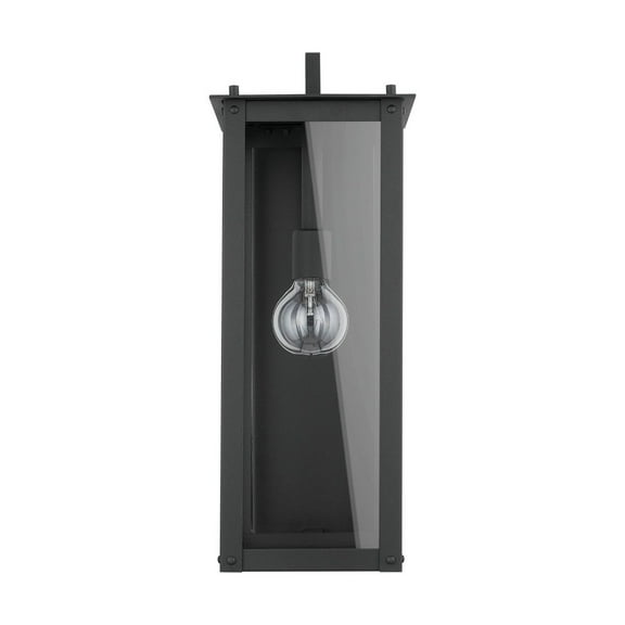 Capital Lighting 934612BK Hunt 1 Light Outdoor Wall Light, Black