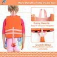 thumbnail image 6 of Gogokids Kids Swim Vest Life Jacket-Toddler Float Buoyancy Swimsuit Trainer Vests Swim Aid Jacket for Age 1-9 Years, Orange, 6 of 9