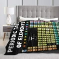 thumbnail image 4 of Wijzvio Periodic Table Of Elements Throw Blanket Soft Fuzzy Fleece Blanket For Couch Bed Living Room Decoration 40"X30", 4 of 9