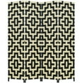 thumbnail image 1 of FDW Room Divider Wood Screen 4 Panel Wood Mesh Woven Design Room Screen Divider Folding Portable Partition for Home Office, Diamond, 1 of 7