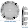 thumbnail image 4 of Queilt 4 x 60mm ABS Plastic 3D Hub Covers Center Caps Car Wheel Hubcaps Rim Hub Covers Universal, 4 of 4