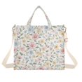 thumbnail image 7 of FORMRS Womens Corduroy Tote Bag Crossbody Shoulder Purse Handbag with Detachable Strap, Pastel Floral Pattern, 7 of 7