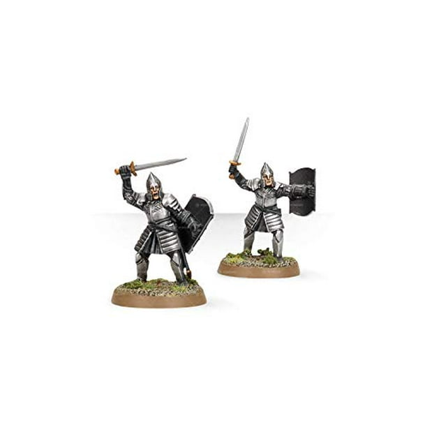 X25 Guerriers De Minas Tirith - Warhammer SdA - Figurines Plastique Occasion