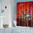 thumbnail image 3 of Cartoon For Teen Titans Themed Shower Curtain for Bathroom Decor,Durable Waterproof Polyester Fabric,72x72 Inch with 12 Pack Hooks Washable Curtain Set, 3 of 5