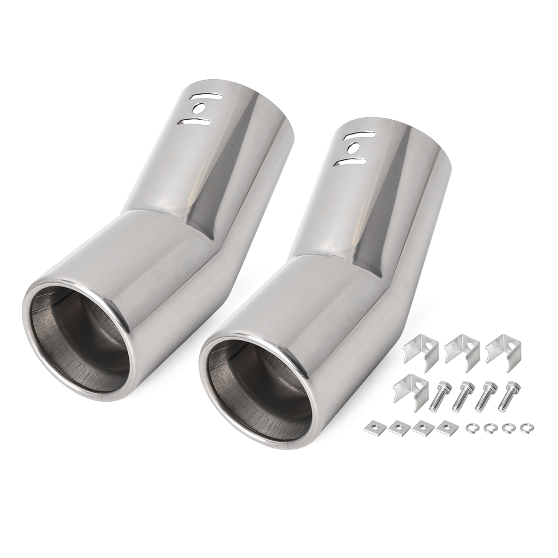 Exhaust Muffler Tip Stainless Steel Car 2.44 Inch Inlet 2.05 Inch