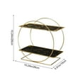 thumbnail image 2 of Double-Tier Wrought Iron Storage Rack for Bathroom & Desktop Organizer, Cosmetics & Toiletries, UV-Coated Panels, Detachable, Easy-Clean, 2 of 6