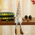 thumbnail image 6 of Long Legged Santa Gnome Doll with Rudolph, 17" Brown Faceless Christmas Decor with Bearded Hat, Holiday Gift Brown, 6 of 6