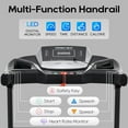 thumbnail image 2 of SWERTOY Folding Treadmill, Electric Treadmill with 41.3” x 15.7” Ultra Large Running Belt, Heart Rate Monitor, Easy Accembly, 7.5 Mph Speed for Home Gym, 2 of 8