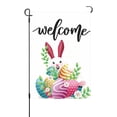 thumbnail image 5 of Outdoor Bunny Decor Easter, Easter Garden Sign 12x18 Inch Spring Garden Outdoor Sign Personalized Easter Decorations Double Sided Easter Yard Decoration Gift, 5 of 7