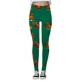 thumbnail image 5 of NAFUU Leggings For Women Thanksgiving Turkey Print High Waisted Comfort Sports Leggings Womens Thanksgiving Leggings Stretchy Tight Pants Stretch Leggings, 5 of 5