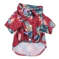thumbnail image 4 of 4 Uds. Ropa para perro mascota poliéster estampado hawaiano suave transpirable para viajes en la playa JShteea El nuevo, 4 of 9