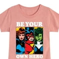 thumbnail image 3 of Marvel - Be Your Own Hero - Toddler And Youth Girls Fitted Short Sleeve Graphic T-Shirt, 3 of 5