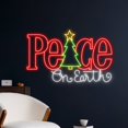thumbnail image 2 of Handmadetneonsign Peace On Earth Neon Sign, Merry Christmas Led Sign, Christmas Neon Light, Happy, 2 of 5