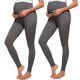 thumbnail image 1 of 2 uds. Leggings de maternidad sin costuras para mujer sobre el vientre con extensores de pantalones, pantalones de entrenamiento Adepaton 2033828-5, 1 of 9