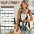 thumbnail image 6 of Psesaysky Geometric Stripes Print Vest Tops for Women V Neck Sleeveless Button Down Blazer Jacket Trendy Waistcoat Top Ladies Business Casual Outfits, Size XL, 6 of 6