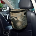 thumbnail image 6 of Qxltty The Cute Raccoon Car Trash Can with Lid Vehicle Backseat Hanging Leak Proof Storage Bin, 6 of 7