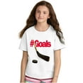 thumbnail image 3 of Athletic Hockey Player Hashtag Goals Crewneck T Shirts Boy Girl Teen Brisco Brands L, 3 of 6