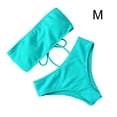 thumbnail image 3 of Eigraketly Traje de baño dividido para mujer Traje de baño acolchado Ropa de playa de vacaciones Cyan M Type2 NO2 Eigraketly OD021066-17, 3 of 6