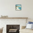 thumbnail image 3 of Stupell Industries Tropical Beach Goers Landscape Painting Black Framed Art Print Wall Art, 12 x 12, 3 of 9