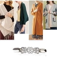 thumbnail image 2 of Pull Clips Alliage de Cristal Cardigan Collier Boucles Vintage Femmes Robes Châle Fermoir 3 Pièces, 2 of 5