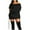 Black, variant on YanHoo Women's Summer Sexy Dresses Off The Shoulder Long Sleeve Dress Loose Party Dress