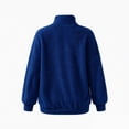 thumbnail image 5 of NominalSnug Fuzzy Fleece Sweatshirts for Women 1/4 Zip up Long Sleeve Top Loose Fit Warm Pullover Jackets with Pocket, 5 of 8