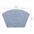 thumbnail image 4 of REGALWOVEN Set of 6 Faux Leather Placemats for Kitchen Dining Table Decor Washable Heat Resistant Table Placemats Wipeable Table Mat Light Blue 19*12in, 4 of 7