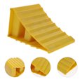 thumbnail image 1 of OUNONA Lot de 1 Cale de Roue Robuste pour Camions Jaune PE Antidérapant Prévention Traction, 1 of 8