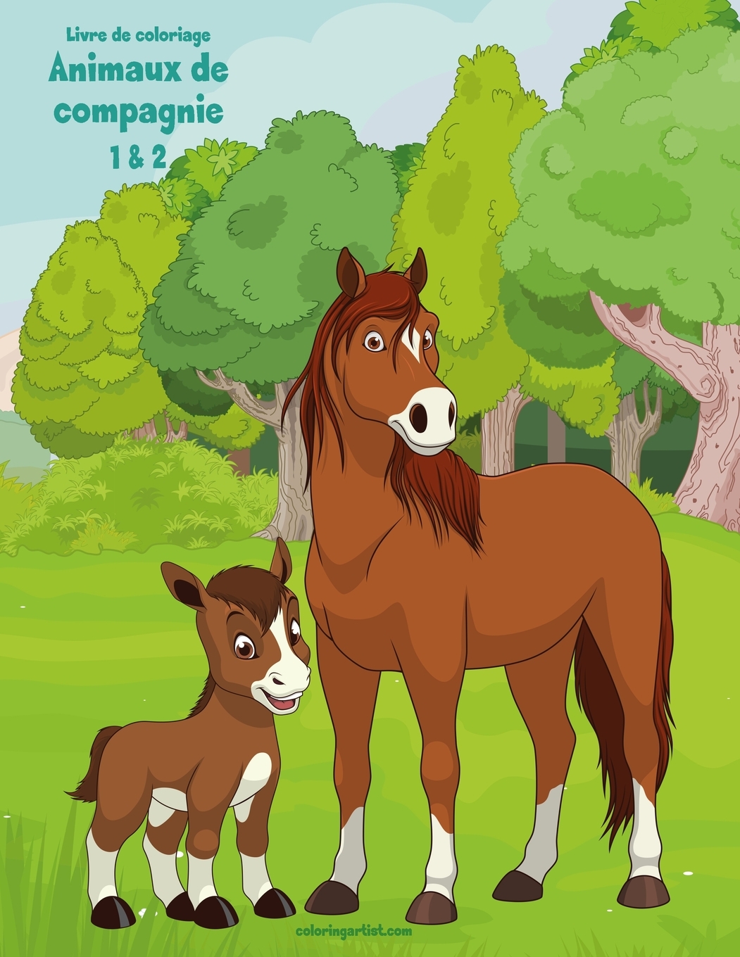 Animaux de Compagnie Livre de coloriage Animaux de
