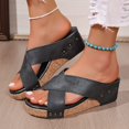 thumbnail image 6 of Fukaraa 2025 Wide Width Sandals Women Wedge Platform Spring Summer Dressy, 6 of 9