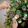 thumbnail image 2 of Sunyuer Christmas Ornaments, Solid Pewter Christmas Tree Ornament Handcrafted Metal DIY Hanging Craft Collectibles for Christmas Trees Home Party Party Gifts (Candy Cane), 2 of 7