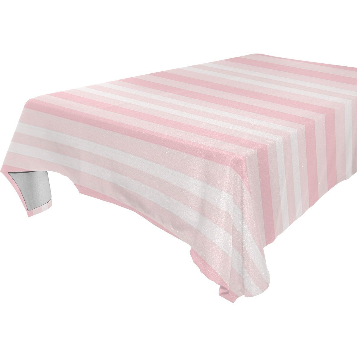 POPCreation Pink Stripe Tablecloth 52x70 inches - Walmart.com