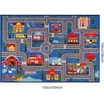 thumbnail image 2 of Kids Carpet Car Play Rug Kids Play Rug for Playroom Play Rugs Town City Road Map Rug Extra Large Boys Kids Car Track Carpet for Playroom Bedroom Living Room ( X CM), 2 of 8
