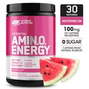 Optimum Nutrition Amino Energy Pre Workout + Essential Amino Acids Powder, Watermelon, 30 Servings