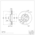 thumbnail image 4 of Dynamic Friction Company Front GEOSPEC Coated Brake Rotor 604-59039 (1) For 2013-2022 Honda Accord, 4 of 4