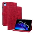 thumbnail image 2 of FJLBDE Étui pour Oppo Realme Pad X 10,95 Pouces 2020, Portefeuille Folio à Rabat en Cuir PU à Motif Floral Embossé avec Support, Rouge, 2 of 7